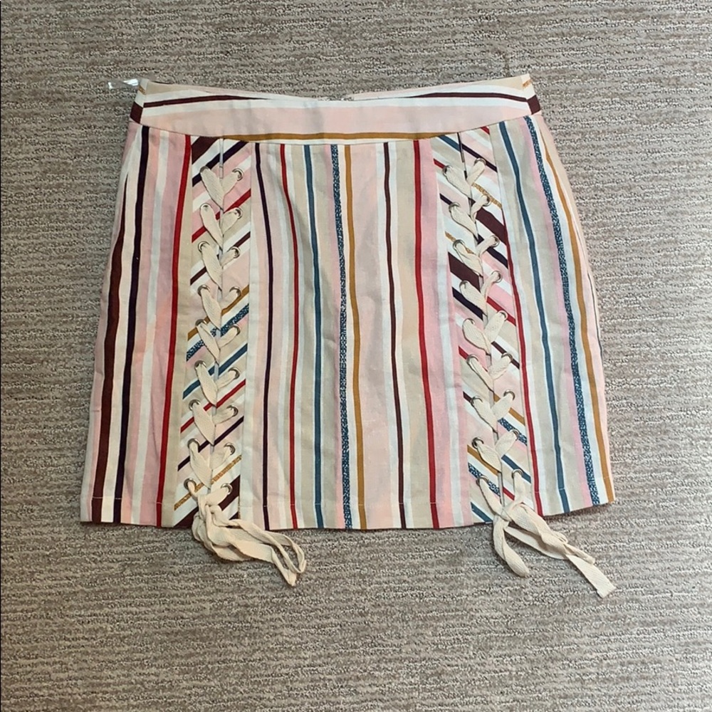 illa illa Colorful Striped Skirt SIZE SMALL